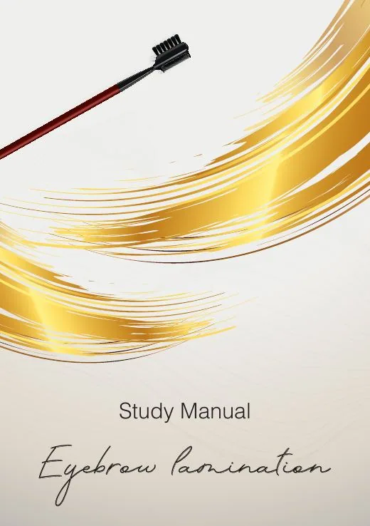 Brow Lamination Manual, English, Golden Edition cover