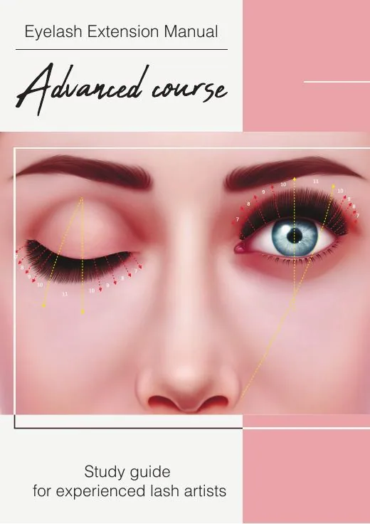 Advanced Lash Training Manual, English, Original Rose cover